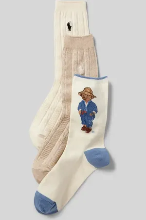 Ralph Lauren Socken mit Label-Print im 3er-Pack in , Größe 36-41