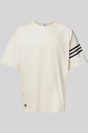 adidas T-Shirt mit labeltypischen Streifen in , Größe L