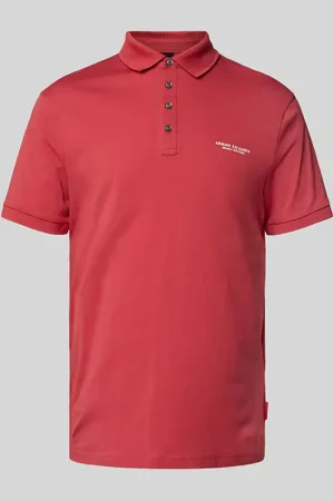 Armani Exchange Poloshirt mit Label-Print in , Größe L