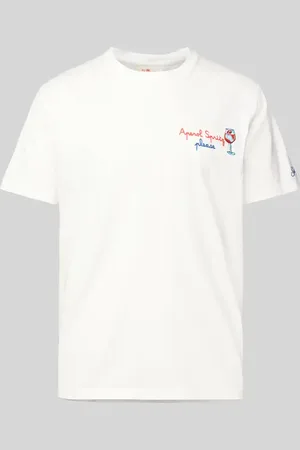 MC2 SAINT BARTH T-Shirt mit Motiv- und Statement-Stitching in , Größe M