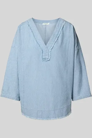Christian Berg Relaxed Fit Bluse mit V-Ausschnitt in , Größe 34
