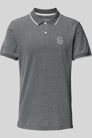 Blend Regular Fit Poloshirt mit gerippten Abschlüssen Modell 
