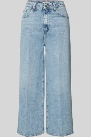 Tommy Hilfiger Regular Fit Wide Leg Jeans aus reiner Baumwolle in , Größe 26/32
