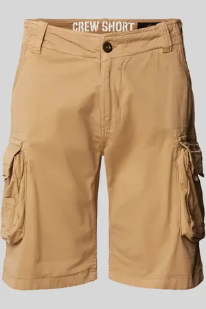 Alpha Industries Regular Fit Cargoshorts mit Label-Stitching Modell 