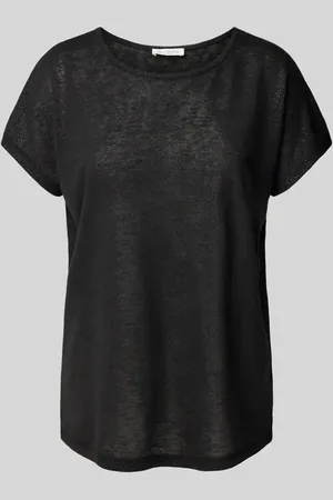Christian Berg T-Shirt mit geripptem Rundhalsausschnitt in , Größe 38