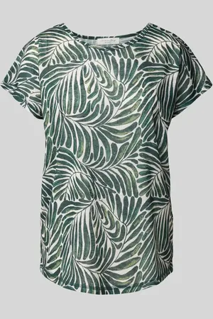 Christian Berg T-Shirt mit geripptem Rundhalsausschnitt in , Größe 36