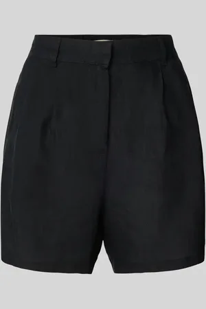 Gina Tricot Relaxed Fit Leinenshorts mit Bundfalten in , Größe L