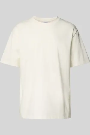Lindbergh T-Shirt mit geripptem Rundhalsausschnitt in , Größe L