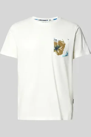 Blend T-Shirt mit geripptem Rundhalsausschnitt Modell 