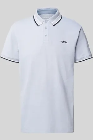 TOM TAILOR Regular Fit Poloshirt mit Kontraststreifen in , Größe L