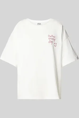 Jake*s Oversized T-Shirt mit Statement-Stitching in , Größe L