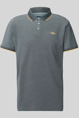 TOM TAILOR Regular Fit Poloshirt mit Kontraststreifen in , Größe L
