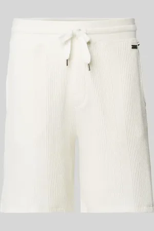 HUGO BOSS Regular Fit Shorts mit Strukturmuster in , Größe L