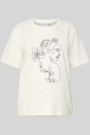 VILA T-Shirt mit Motiv-Stitching Modell 