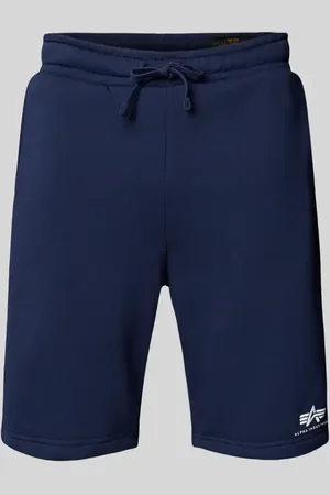 Alpha Industries Sweatshorts mit elastischem Bund und Tunnelzug in , Größe L