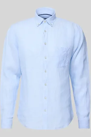 Fynch-Hatton Regular Fit Leinenhemd mit Button-Down-Kragen in , Größe 3XL