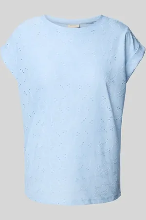 Freequent T-Shirt mit Lochstickerei Modell 