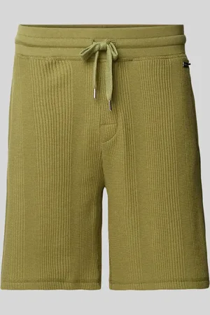HUGO BOSS Regular Fit Shorts mit Strukturmuster in , Größe L