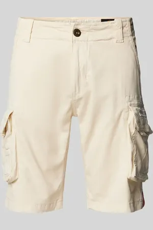 Alpha Industries Regular Fit Cargoshorts mit Label-Stitching Modell 
