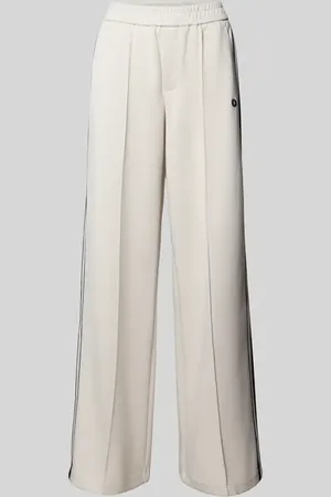 Oui Straight Leg Stoffhose mit fixierten Bügelfalten in , Größe 36
