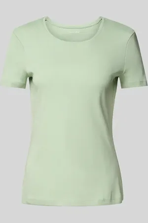Christian Berg T-Shirt mit geripptem Rundhalsausschnitt in , Größe L