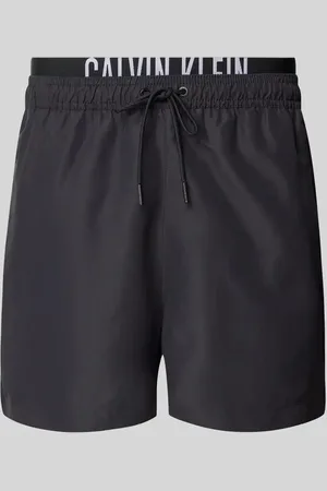 Calvin Klein Badehose mit Label-Print in , Größe L