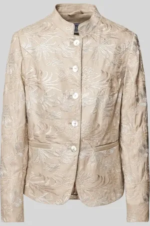 White Label Leinenblazer mit Stehkragen in , Größe 38