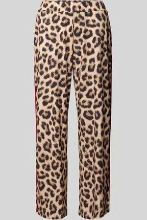 Oui Regular Fit Stoffhose mit Galonstreifen in , Größe 34