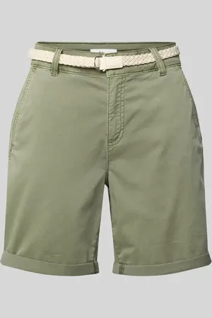 QS by s.Oliver Regular Fit Chinoshorts mit geflochtenem Gürtel in , Größe 34