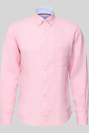 Fynch-Hatton Regular Fit Leinenhemd mit Button-Down-Kragen in , Größe 3XL