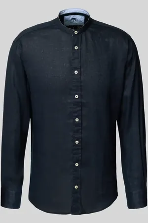 Fynch-Hatton Regular Fit Leinenhemd mit Stehkragen in , Größe 3XL
