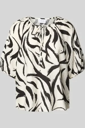 VILA Relaxed Fit Bluse mit Schlüsselloch-Ausschnitt Modell 