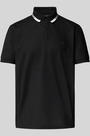 Christian Berg Poloshirt mit kurzer Knopfleiste und Logo-Print in , Größe 3XL
