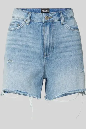 Pieces® Regular Fit Shorts aus reiner Baumwolle Modell 