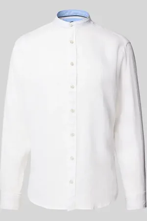 Fynch-Hatton Regular Fit Leinenhemd mit Stehkragen in , Größe 3XL