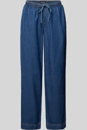 Pieces® Wide Leg Jeans aus reiner Baumwolle Modell 