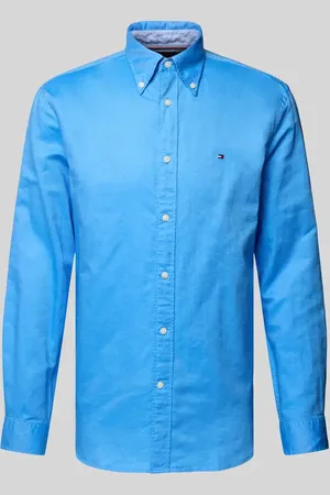Tommy Hilfiger Regular Fit Freizeithemd aus Baumwoll-Leinen-Mix in , Größe L