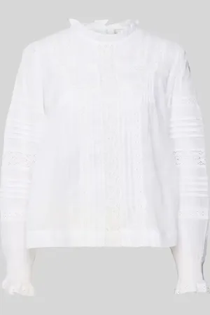 Neo Noir Bluse mit rückseitigem Knopfverschluss Modell 