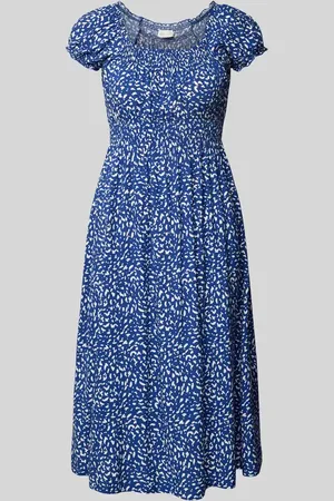 Apricot Midikleid aus Viskose im Allover-Look in , Größe L