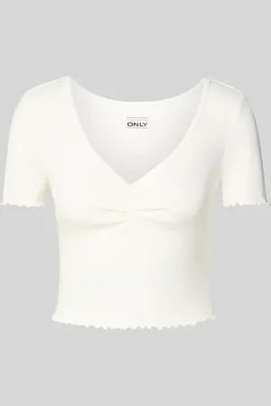 ONLY Regular Fit Crop Top aus Baumwoll-Elasthan-Mix Modell 