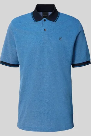 Bugatti Poloshirt mit Label-Stitching in , Größe L