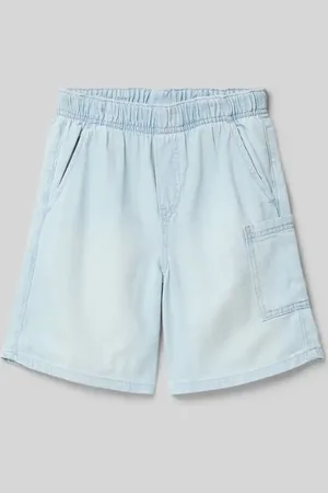 QS by s.Oliver Relaxed Fit Jeansshorts aus reiner Baumwolle in , Größe 122