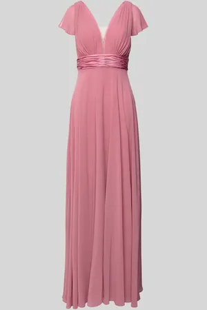 Jake*s Abendkleid mit V-Ausschnitt und gelegten Falten in , Größe 32