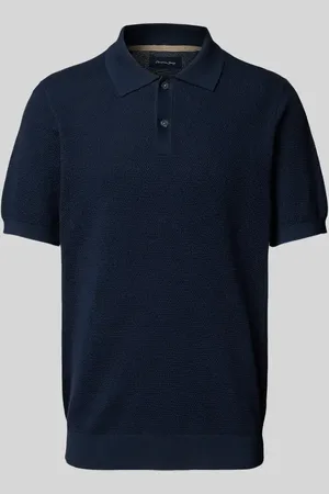 Christian Berg Poloshirt mit gerippten Abschlüssen in , Größe 3XL