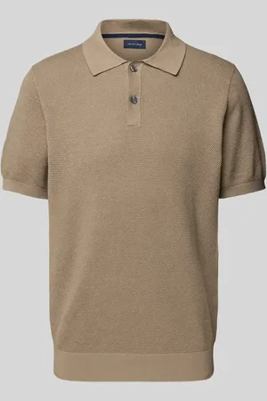 Christian Berg Poloshirt mit gerippten Abschlüssen in , Größe L