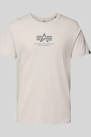 Alpha Industries T-Shirt mit Label-Print in , Größe L