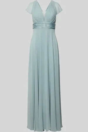 Jake*s Abendkleid mit V-Ausschnitt und gelegten Falten in , Größe 32