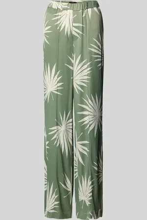 Oui Stoffhose mit weitem Bein und Gesäßtasche in , Größe 36