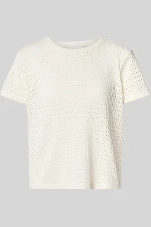 Jake*s T-Shirt mit Lochmuster in , Größe 32