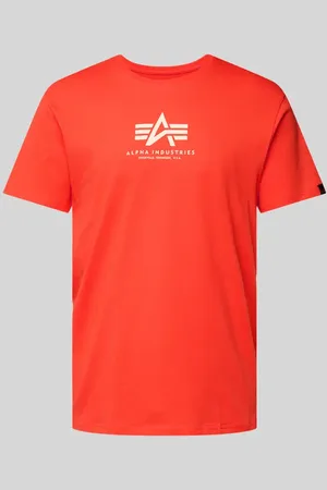 Alpha Industries T-Shirt mit Label-Print in , Größe L